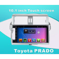 Android Sistema de navegação GPS Carro DVD para Toyota Prado 10.1 polegadas Touch Screen com WiFi / TV / USB